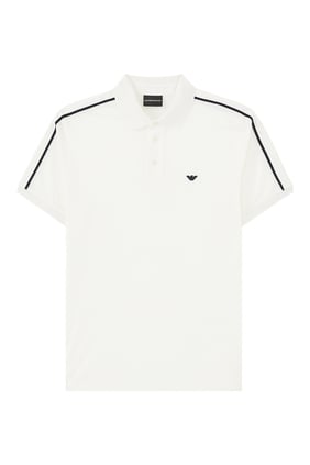 Piqué Stripe Polo Shirt